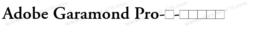 Adobe Garamond Pro-常字体转换